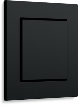 Gira E2 flat negru mat