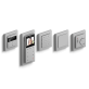 Gira E2 flat gri mat